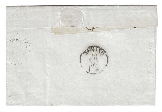 1860 Regno di Sardegna - Piego di lettera da CENTALLO a Torino con 20 c. IV emissione