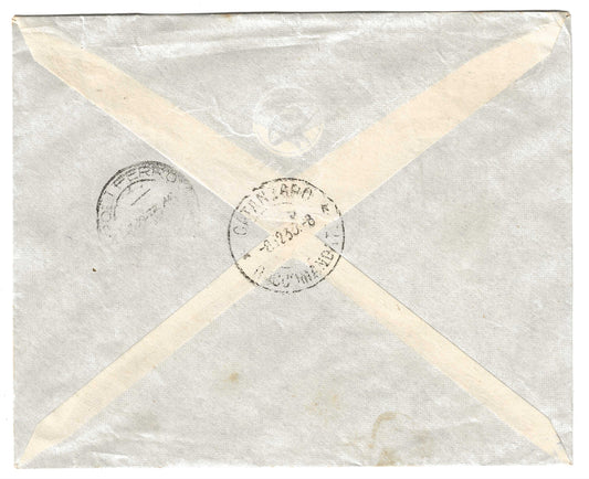 1933 Regno d'Italia Busta per Catanzaro con francobollo da 1,25 l. serie Anno Santo