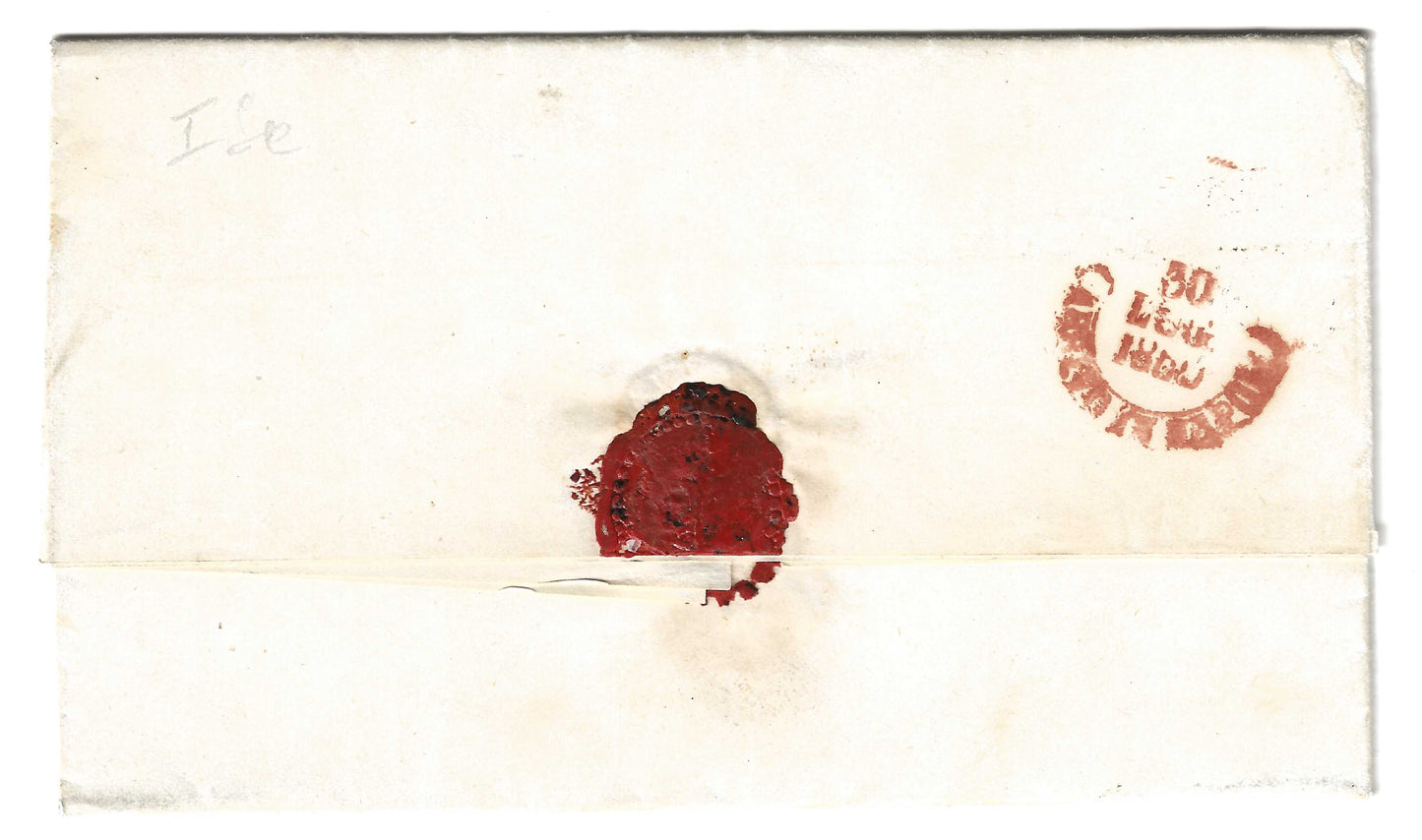 1860 Regno di Napoli - Piego di lettera da Vasto a Napoli con francobollo da 2 grana rosa chiaro