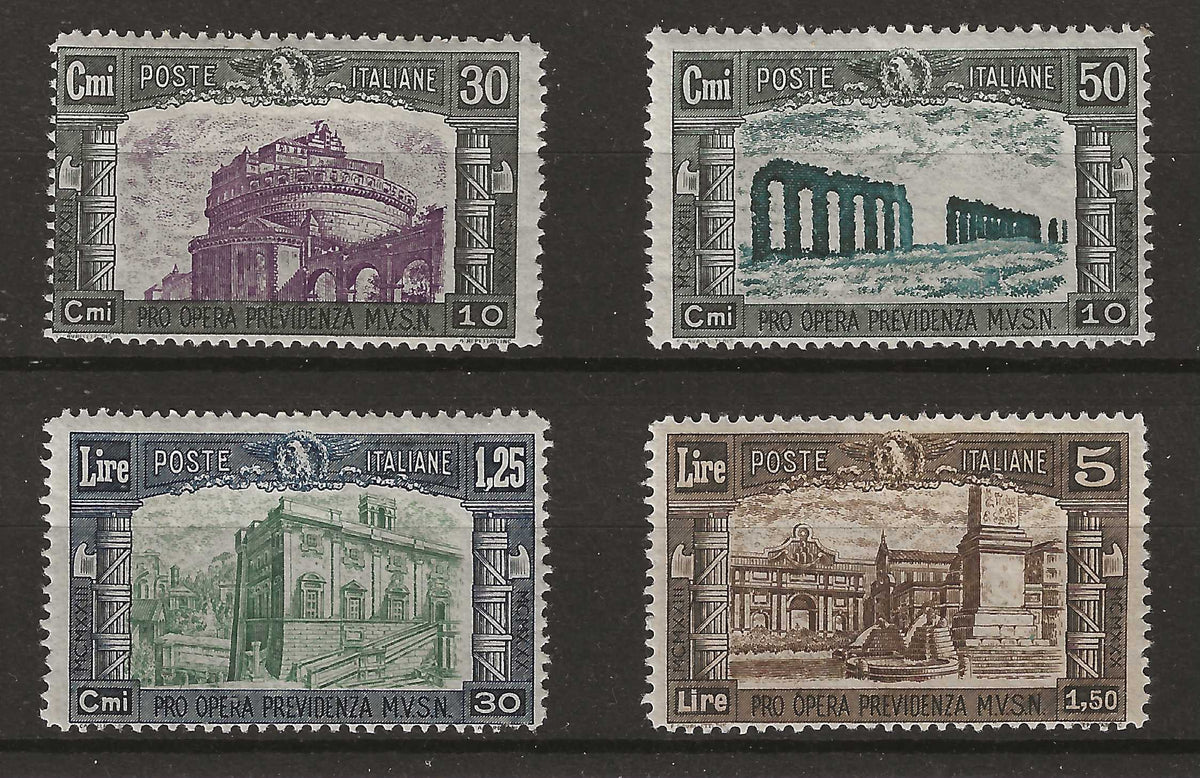 1930 Regno d'Italia - Serie completa francobolli Pro Milizia 3° emissione MH*