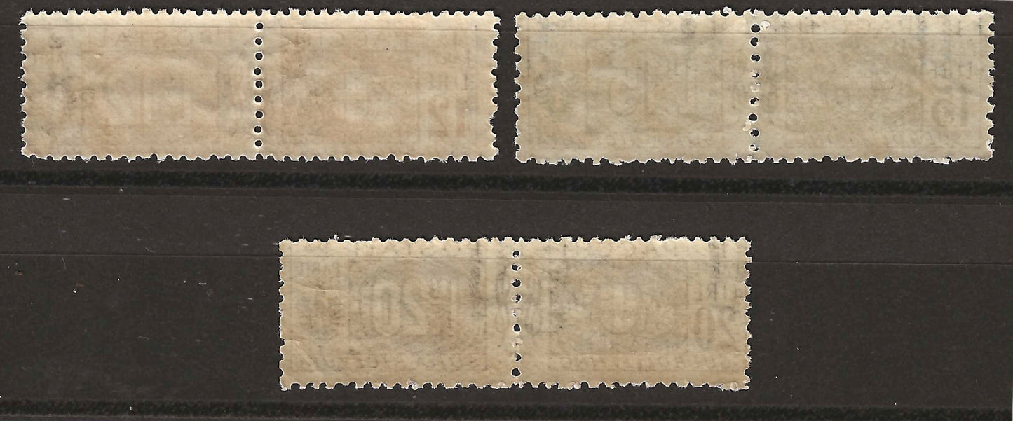 1914/22 Regno d'Italia Serie completa francobolli Pacchi Postali con nodi sabaudi MH*/MNH**
