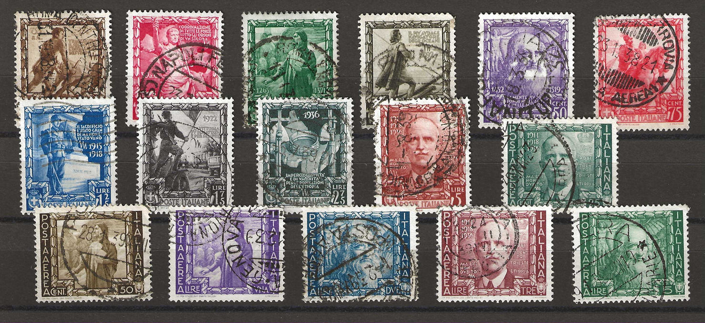 1938 Regno d'Italia - Proclamazione dell'Impero serie completa usata