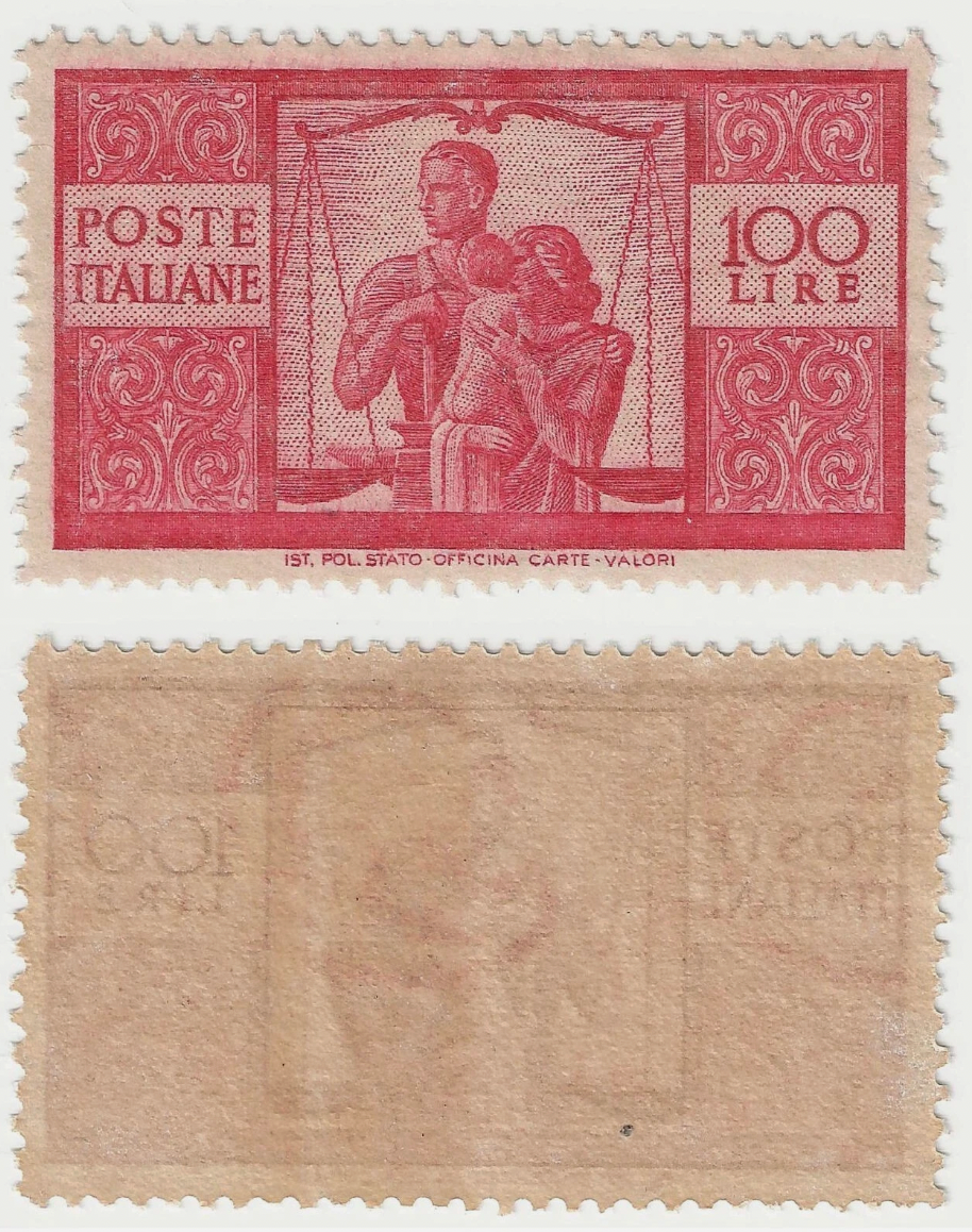 1946 Repubblica italiana - 100 l. serie Democratica fresco e perfetto MNH**