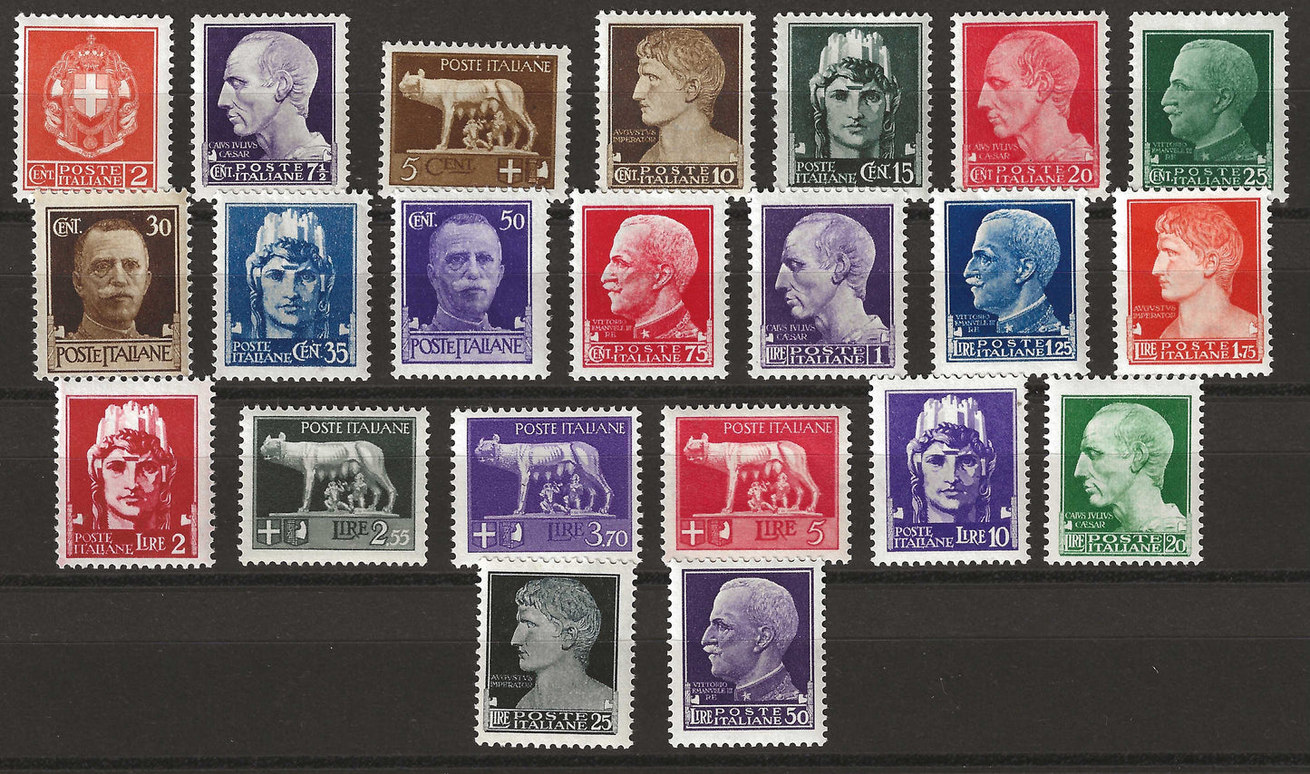 1929 Regno d'Italia - Francobolli Serie completa Imperiale ottime condizioni MNH**