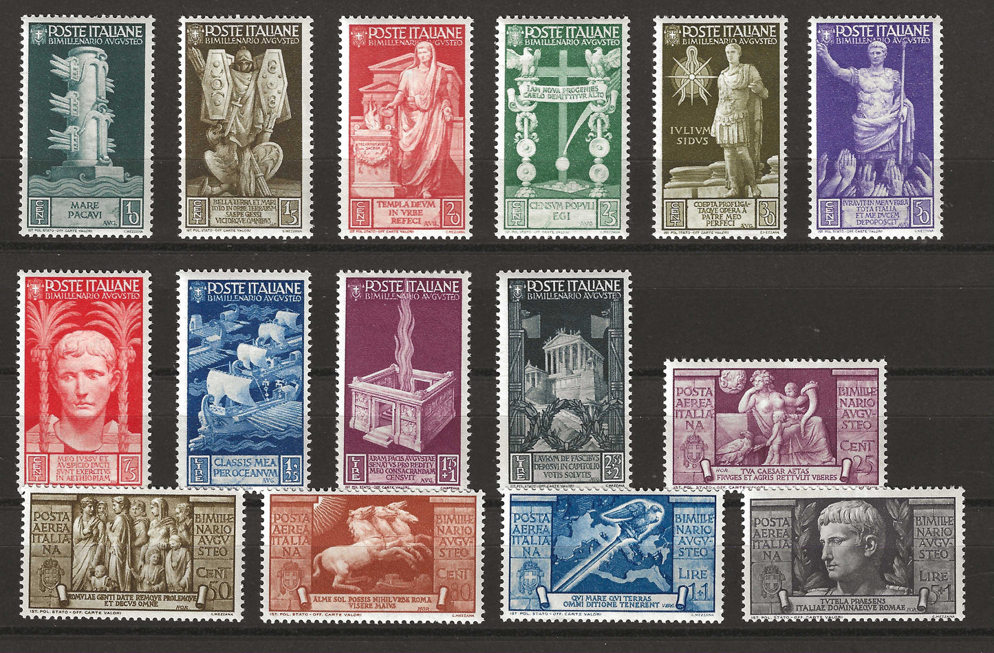 1923 Regno d'Italia - Serie completa francobolli Anniversario Marcia su Roma usata