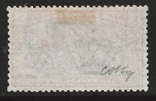 1924 Regno d'Italia - Francobollo da 5 l. + 2,50 Anno Santo 1925 usato firmato Colla