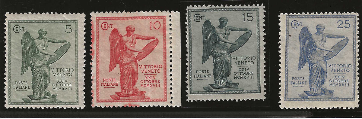 1921 Regno d'Italia - Serie completa francobolli serie Vittoria filigrana piccola croce MH*