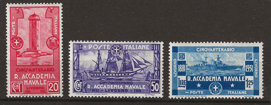 1931 Regno d'Italia - Serie completa francobolli Accademia Navale di Livorno MH*