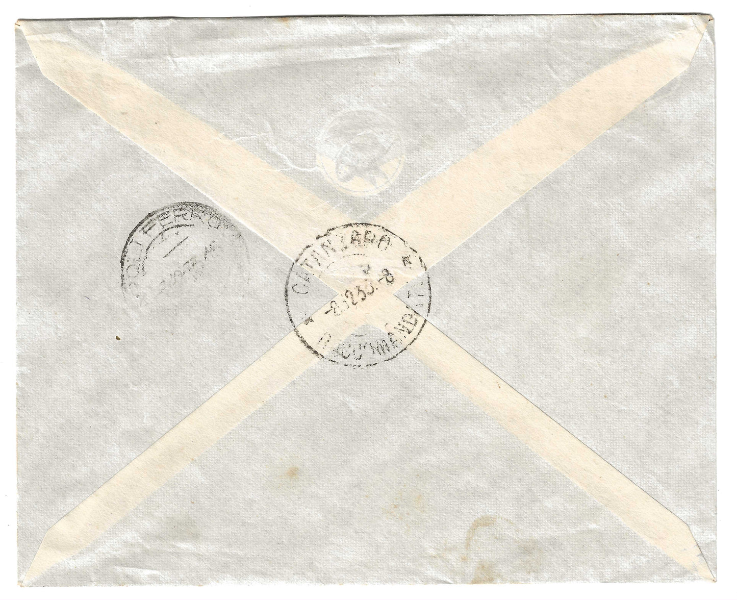 1933 Regno d'Italia Busta per Catanzaro con francobollo da 1,25 l. serie Anno Santo