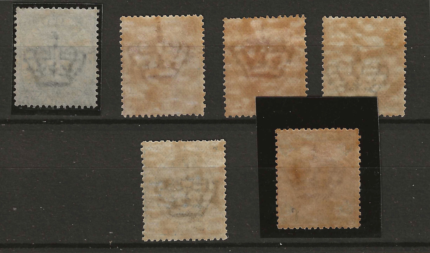1891 Regno d'Italia Serie completa francobolli Stemma e Effigie Umberto I MH* 5 e 45 c MNH**