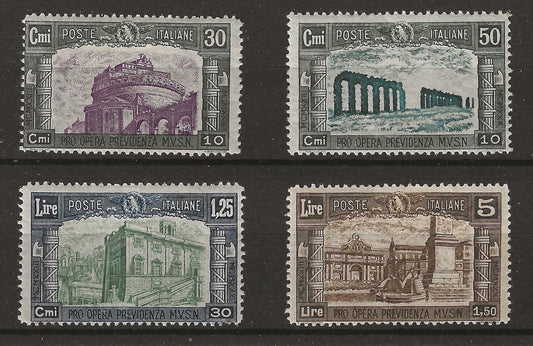 1930 Regno d'Italia - Serie completa francobolli Pro Milizia 3° emissione MH*