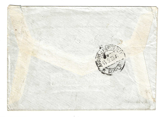 1929 Regno d'Italia Busta per Forlì con francobollo 50 + 20 c. serie Fondazione Abbazia di Montecassino