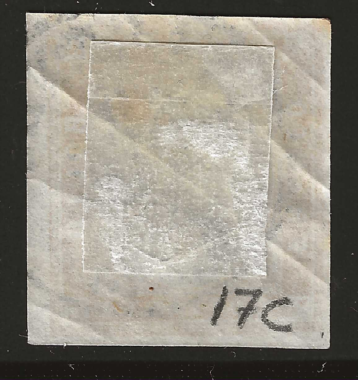 1861 Regno di Sardegna - Francobollo da 80 cent. giallo arancio Sassone 17C con annullo di Piacenza