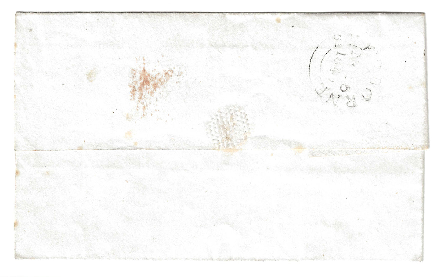1840 Gran Bretagna - Francobollo da 1 p. nero "Penny Black" usato su lettera ottimo certificato Raybaudi