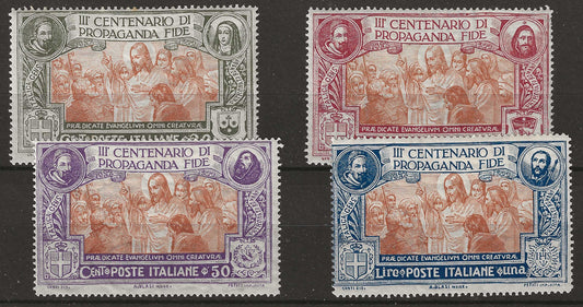 1923 Regno d'Italia - Serie completa francobolli serie Propaganda Fide MH*