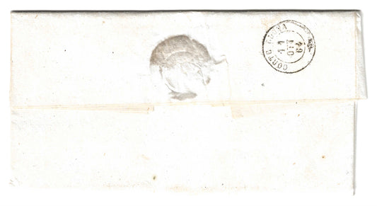 1864 Regno d'Italia - Lettera da ROSATE a Corte Olona con francobolli da 5 e 10 cent. De La Rue