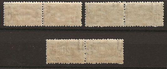 1914/22 Regno d'Italia Serie completa francobolli Pacchi Postali con nodi sabaudi MH*/MNH**