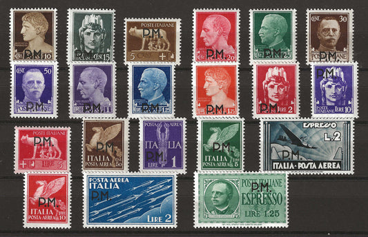 1942 Regno d'Italia - Serie completa francobolli Posta Militare MNH**