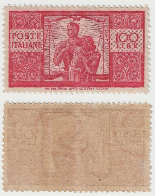 1946 Repubblica italiana - 100 l. serie Democratica fresco e perfetto MNH**