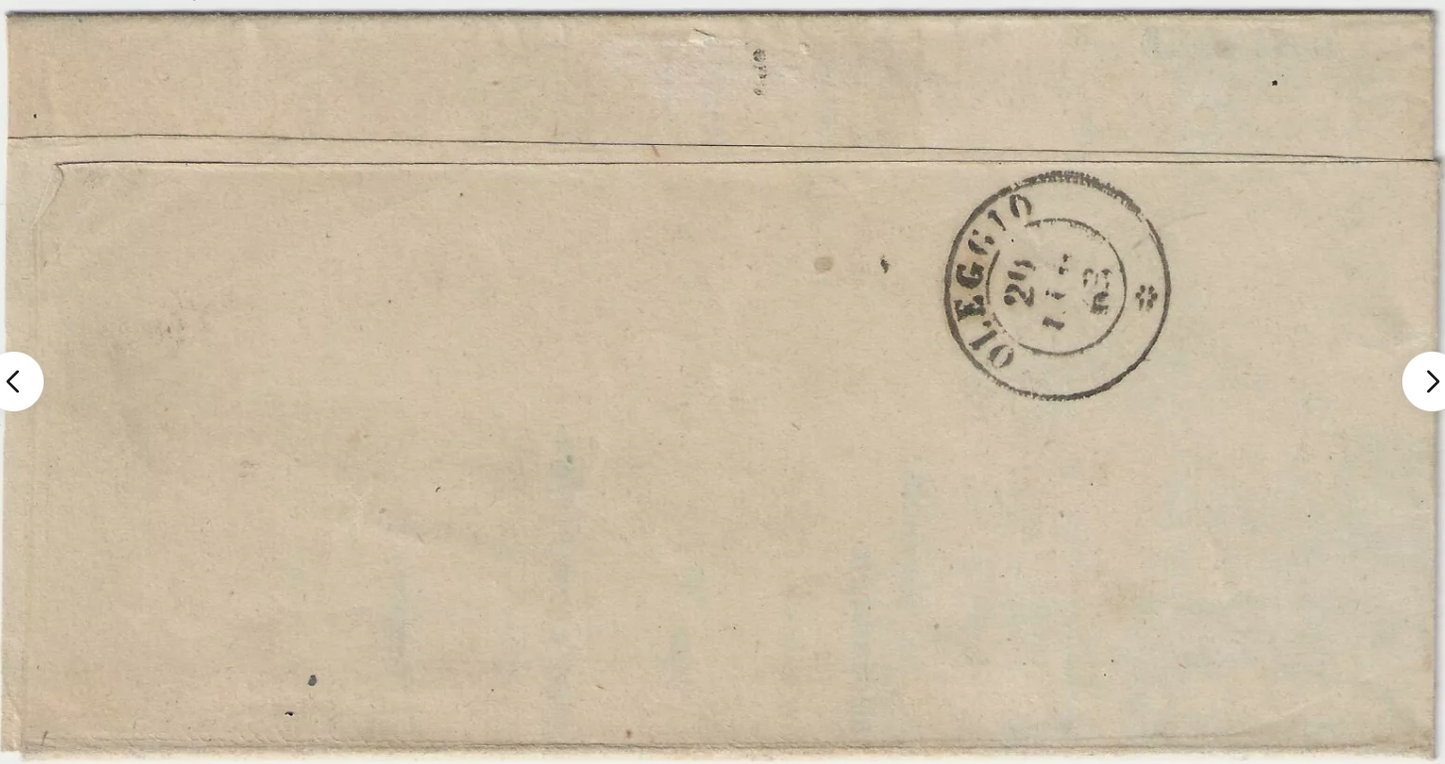 1862 Regno - 2 c. giallo per stampati su lettera per Pallanza firma Sorani