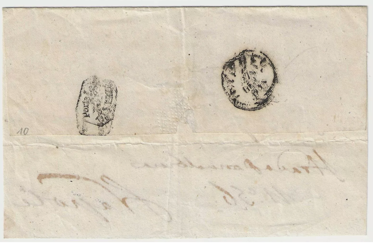 1863 Regno - 15 c. azzurro non dentellato con annullo Castellone firma Sorani