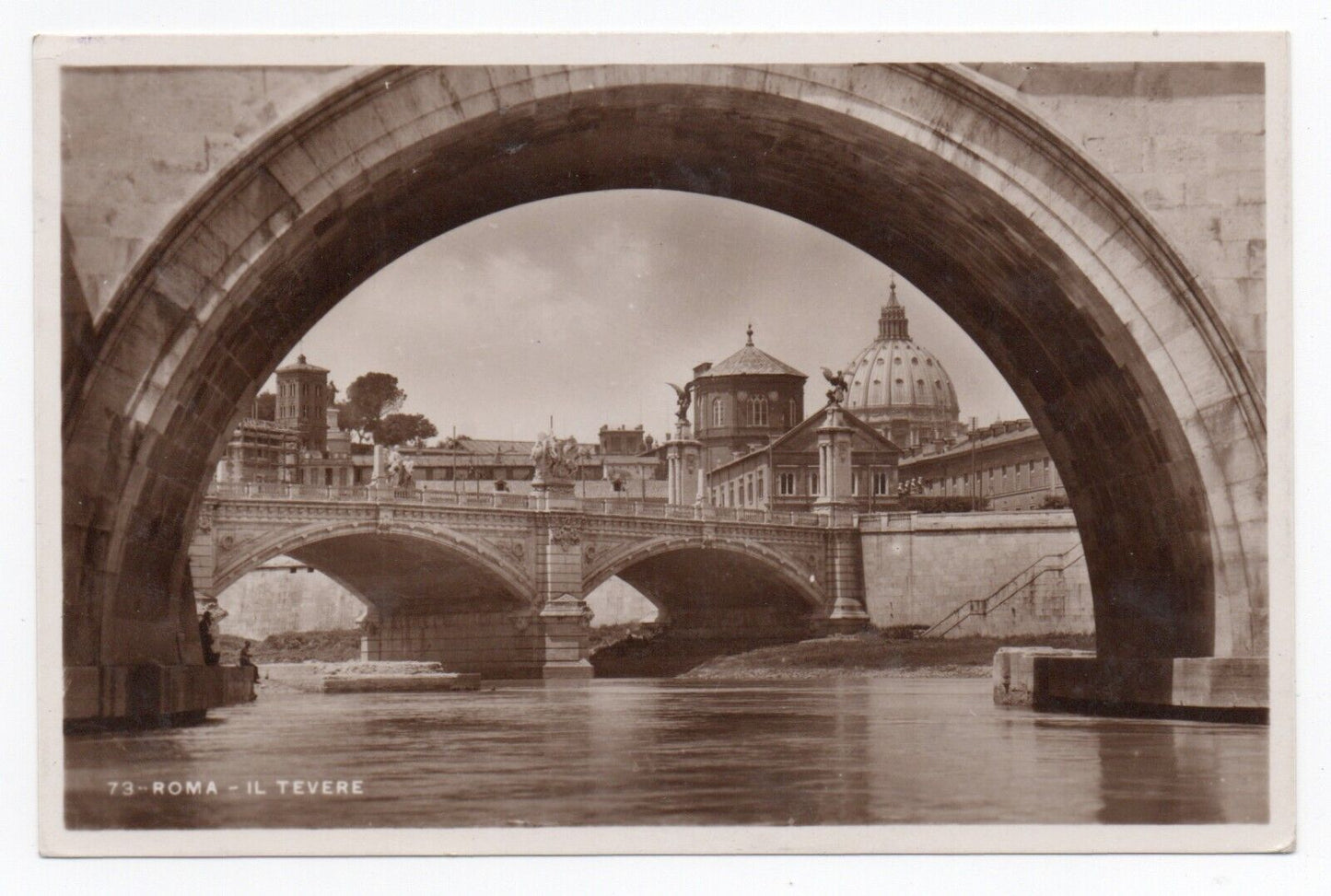 Vatican - 80 + 20 s. Année sainte 1933 isolée sur carte postale, oblitérée 3.5.33