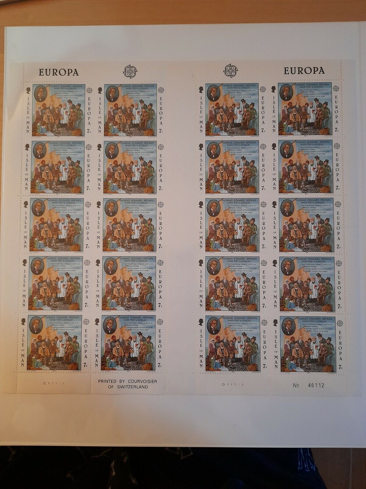 1980 - Europa CEPT (GIRO COMPLETO) - Personaggi celebri, Minifogli + BF MNH**