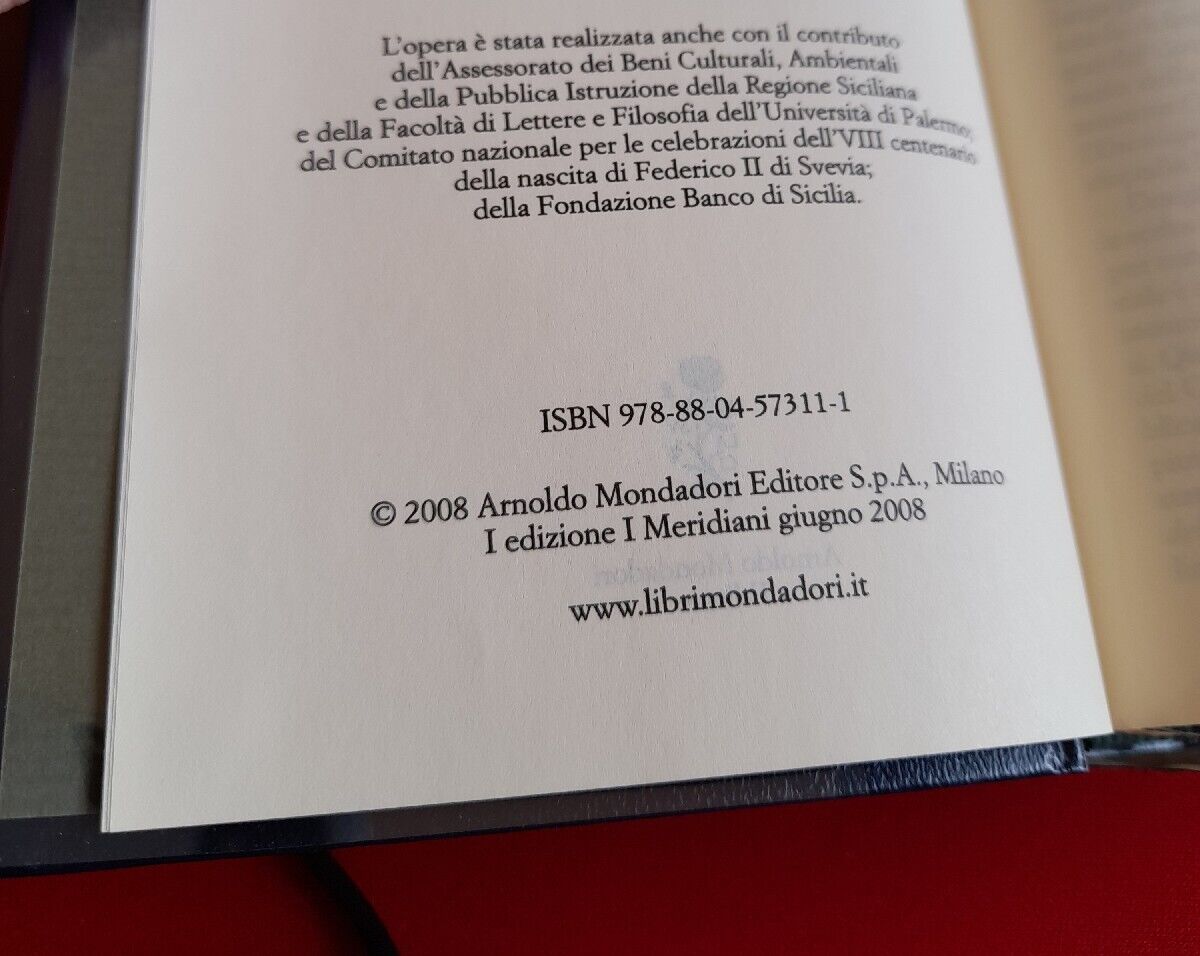 THE POETS OF THE SICILIAN SCHOOL (Tome III -) - Meridiani Mondadori