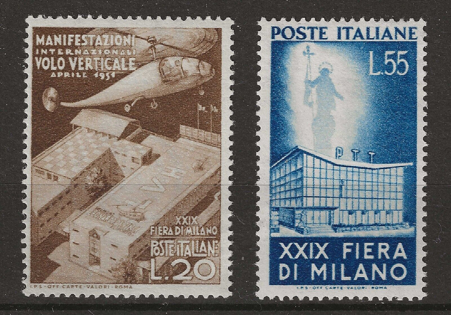 1951 République Italienne - 29ème Foire de Milan, série de 2 timbres. MNH**