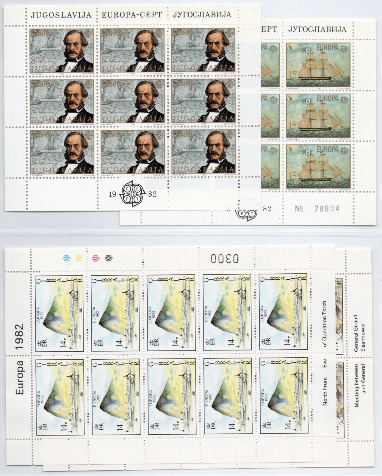 1982 - Europa CEPT (Giro completo) - Avvenimenti storici 16 paesi 28 es. MNH**