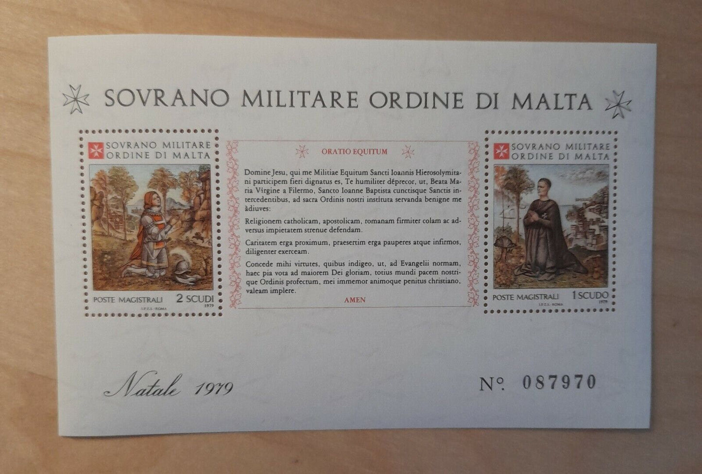 1979 - Ordine di Malta (SMOM) - Annata completa in blocchi di 10 + BF13 MNH**