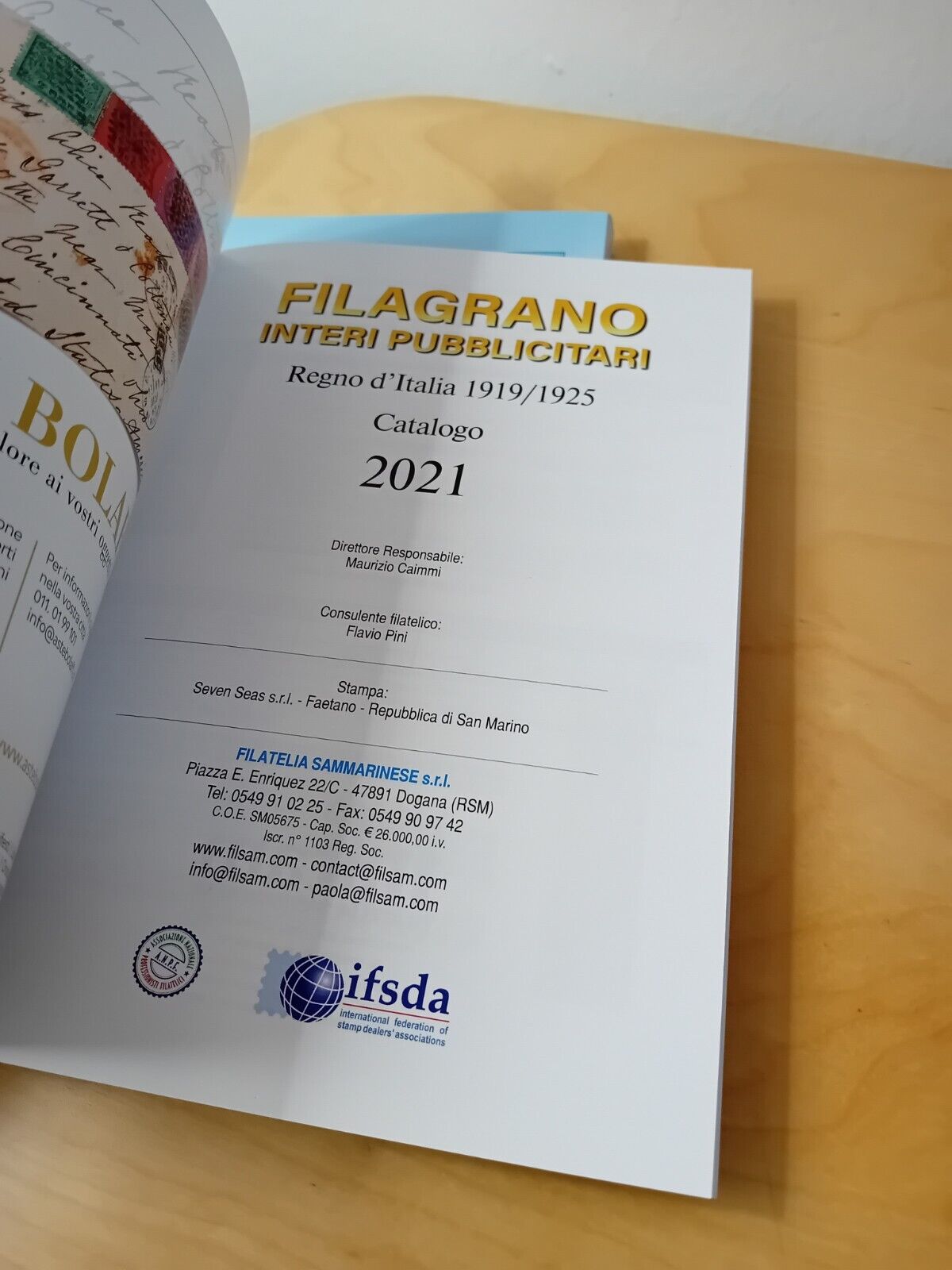 FILAGRANO 2021 Catalogs - Filsam 2021 (Postal Stationery and Advertising)