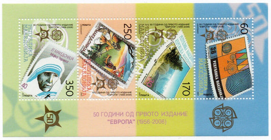 2005 - Europa CEPT (Macedonia) - 50° emissione serie Europa, foglietto MNH**