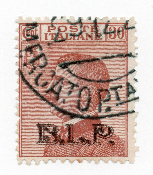 1923 - Regno d'Italia - BLP II tipo, 30 c. bruno arancio usato