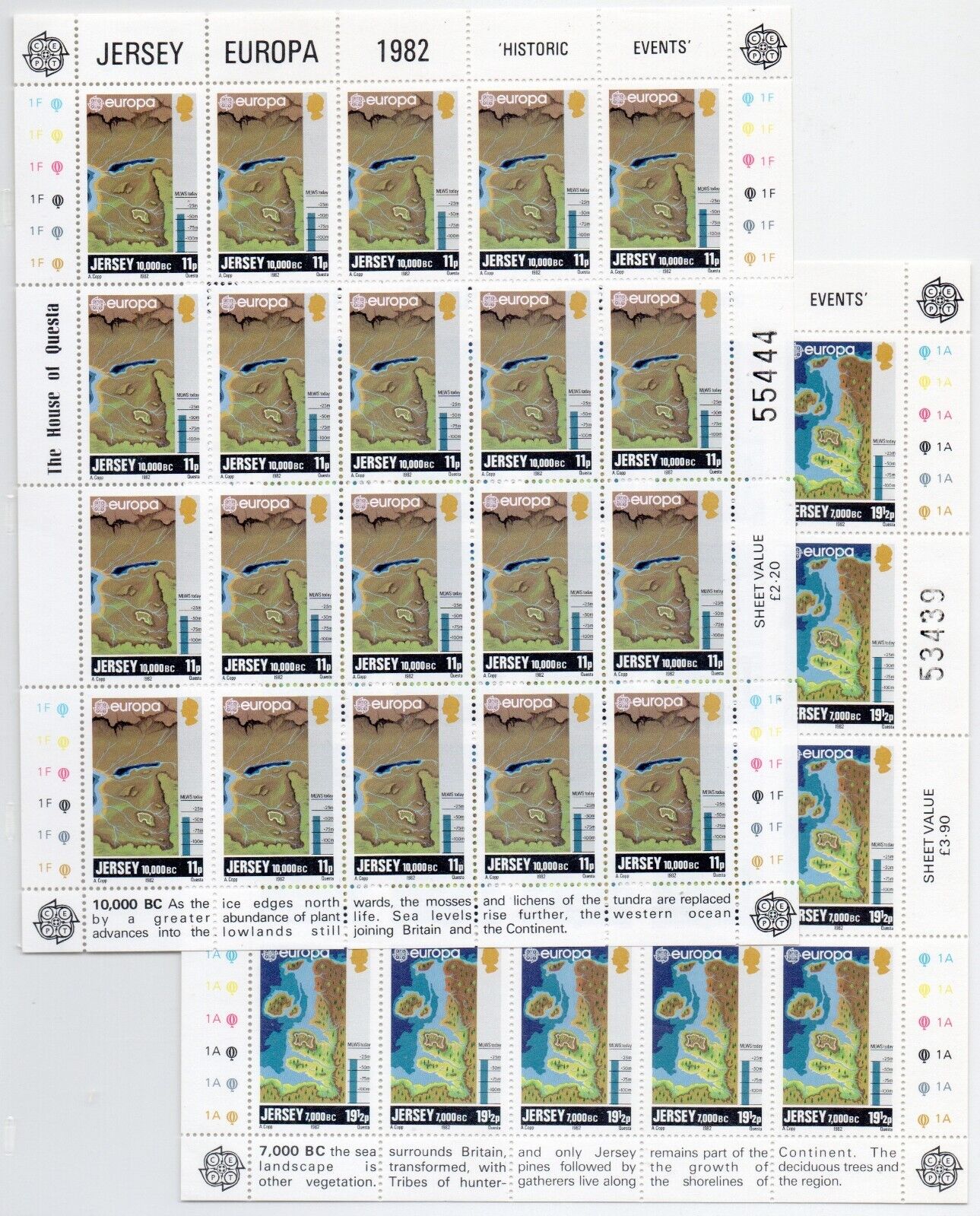 1982 - Europa CEPT (Giro completo) - Avvenimenti storici 16 paesi 28 es. MNH**