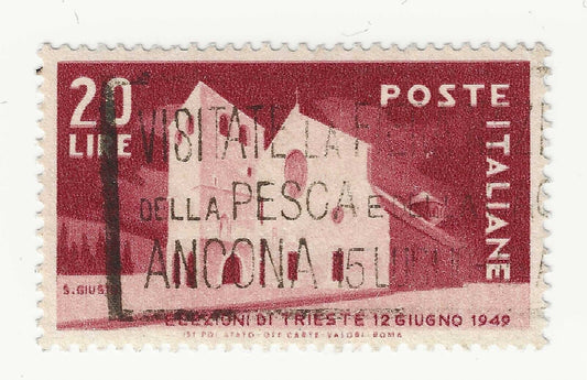 1949 Repubblica - 20 L. Elezioni amministrativa a Trieste usato