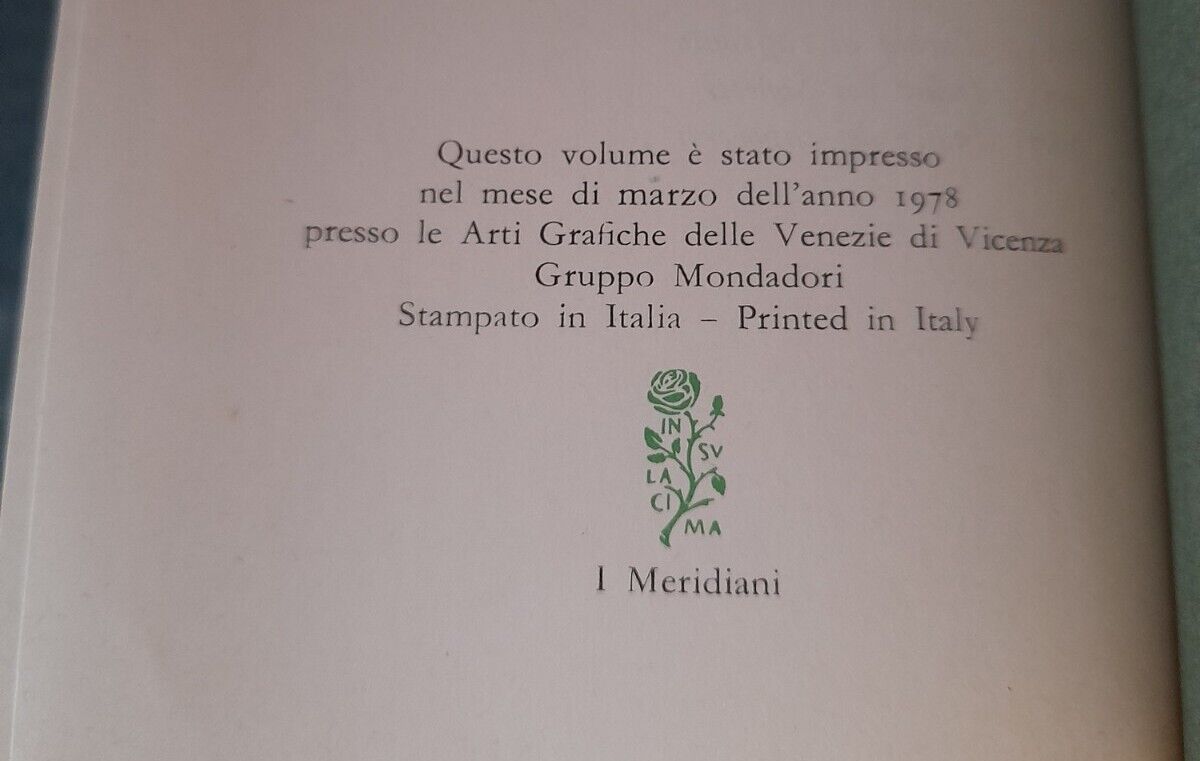 Beautiful SONNETS - Meridiani - 1978