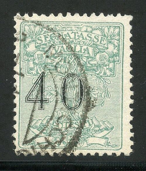 1924 Regno d'Italia - Segnatasse vaglia 40 c. cifre spostate a sinistra usato