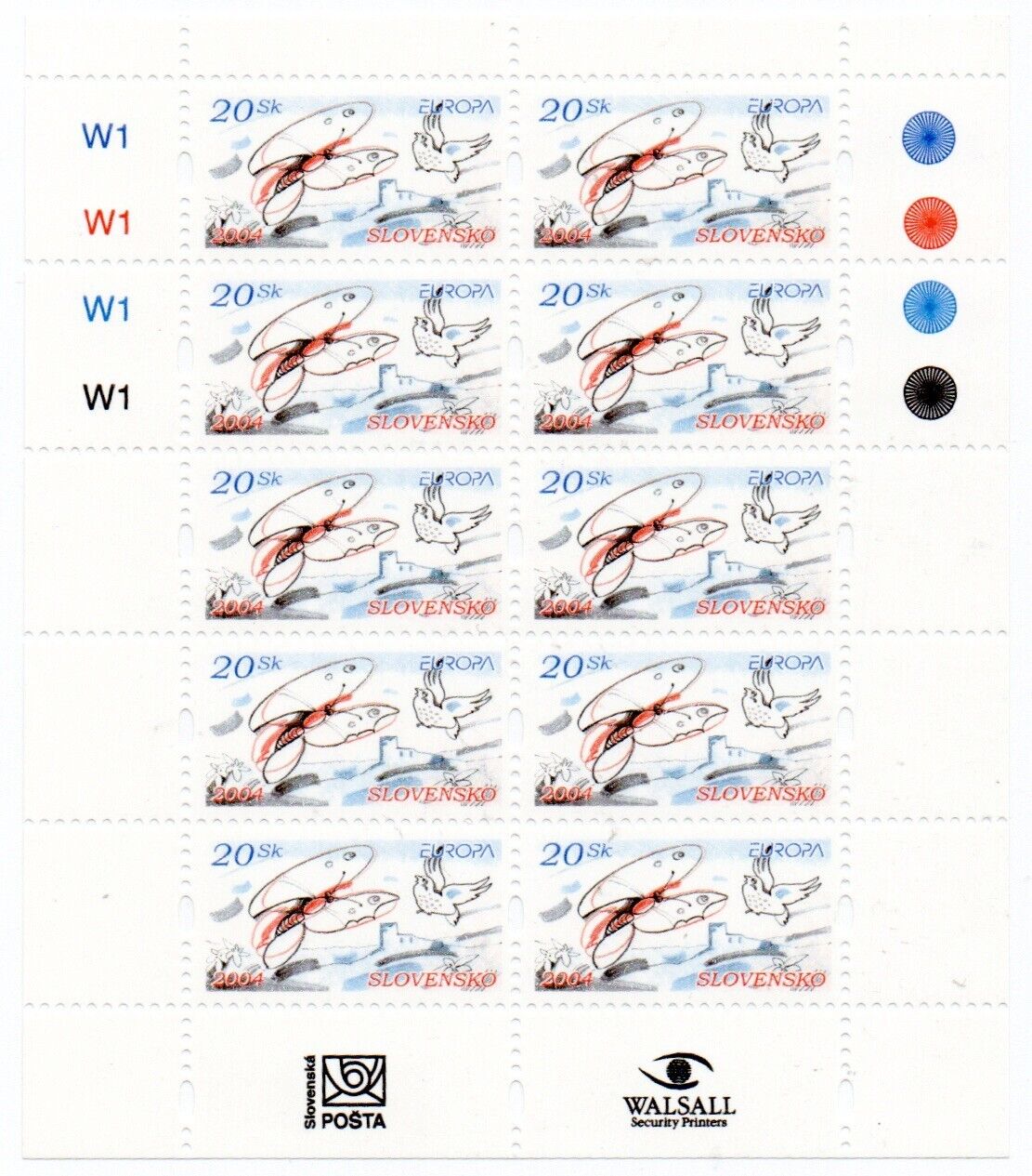 2004 - Europa CEPT (Slovacchia) - Le vacanze, foglietto MNH**