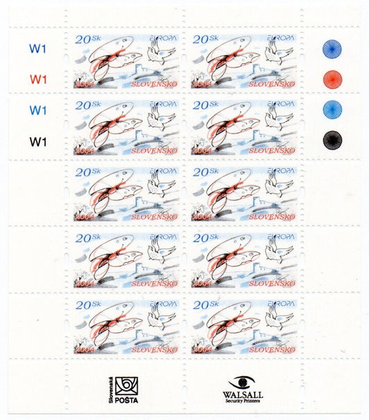 2004 - Europa CEPT (Slovacchia) - Le vacanze, foglietto MNH**