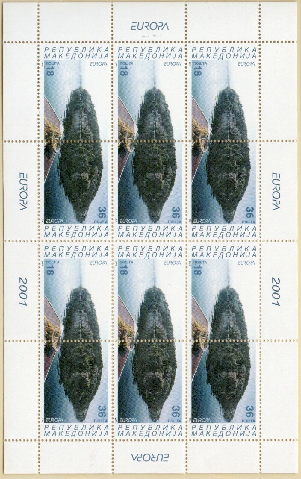 2001 - Europa CEPT (Macedonia) - Acqua ricchezza naturale, minifoglio MNH**