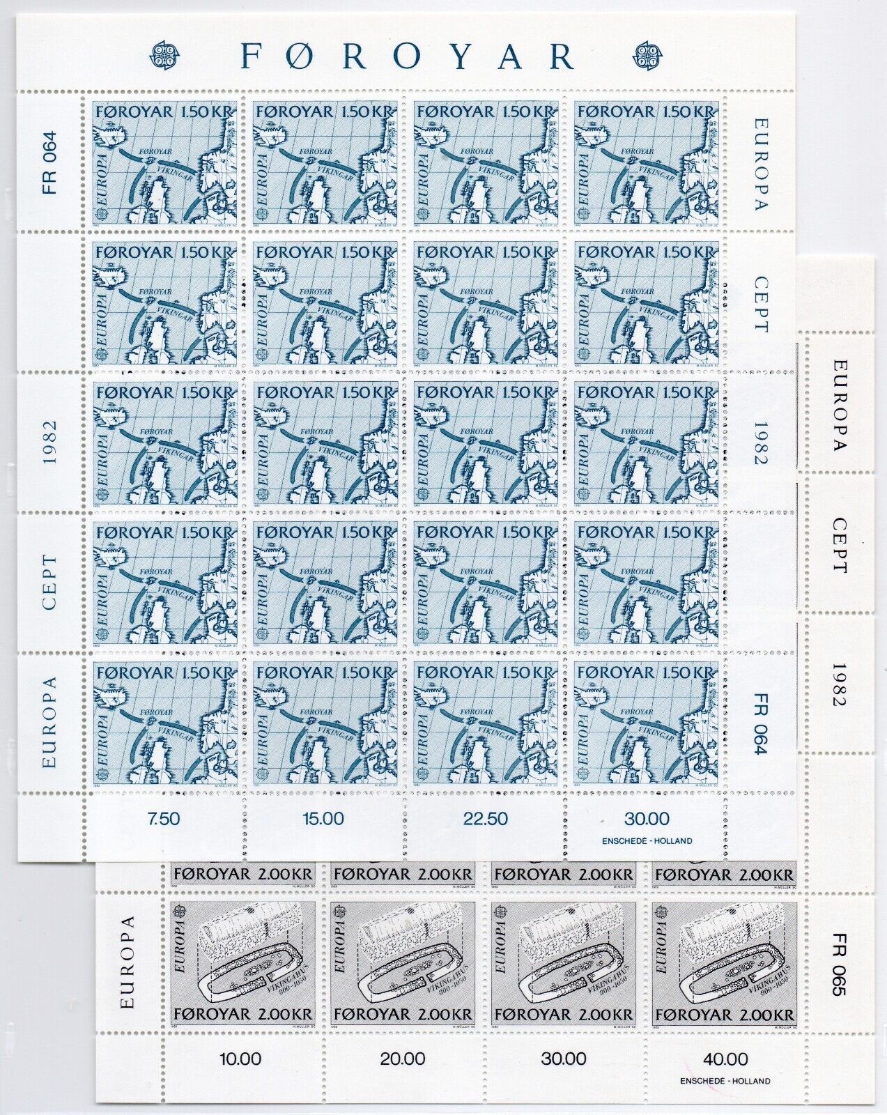 1982 - Europa CEPT (Giro completo) - Avvenimenti storici 16 paesi 28 es. MNH**