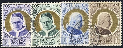 1951 Vaticano - Serie completa Beatificazione Pio X usata