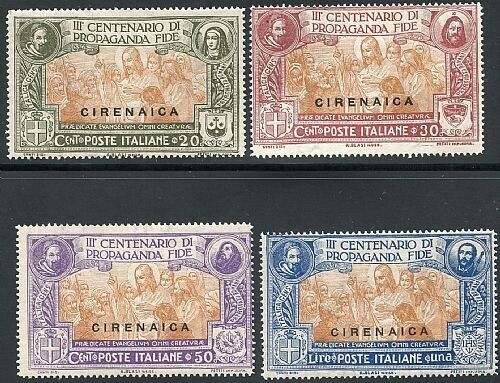 1923 Colonie italiane (Cirenaica) - Propaganda Fide serie completa MH*