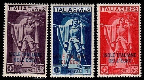 1930 Isole Egeo - Serie completa Ferrucci posta aerea MH*