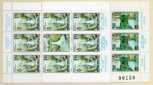 2001 - Europa CEPT (Bosnia serba ) - Acqua ricchezza naturale, 2 minifogli MNH**