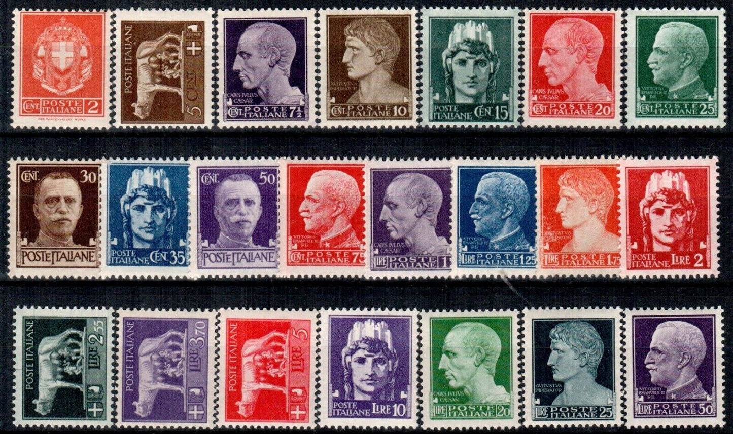 Regno d'Italia - Serie completa 22 valori Imperiale 1929 MNH**