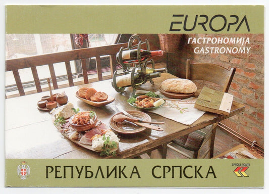 2005 - Europa CEPT (Bosnia serba) - Gastronomia, libretti di 3 coppie MNH**