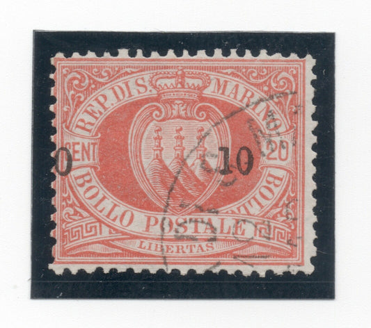 1892 - Saint-Marin - Xe s. le 20 s. - Variété "0 10" utilisée