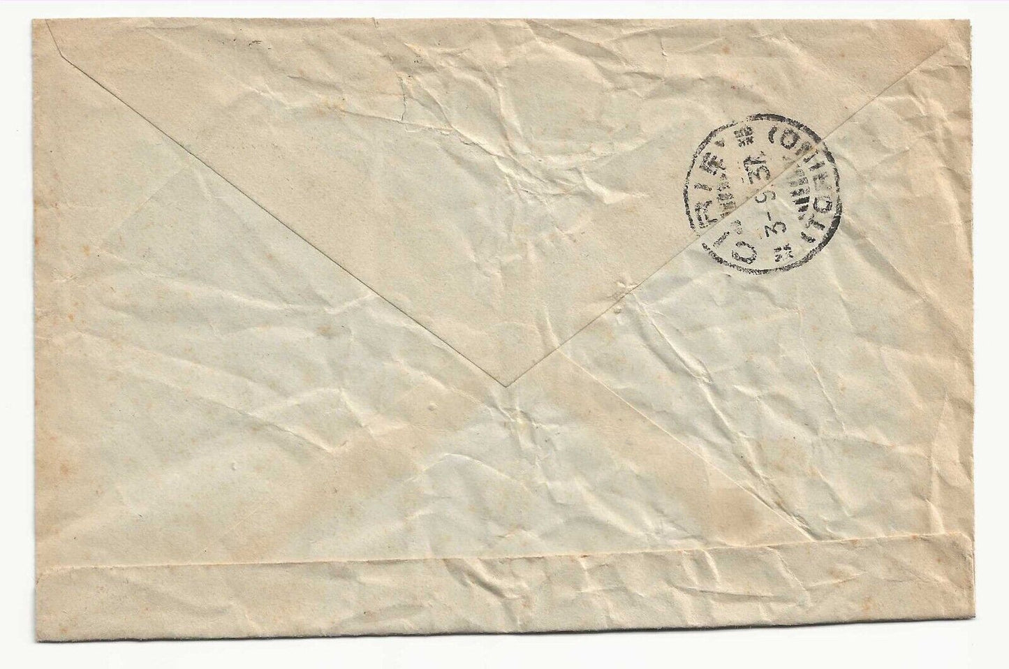 Kingdom - 20 cents. and 30 cents. Show Summer Colonies 1937 on envelope for Turin